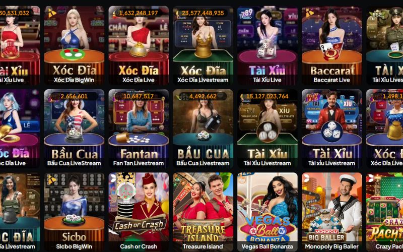 Khu vực casino trực tuyến sang trọng tại Bayclub