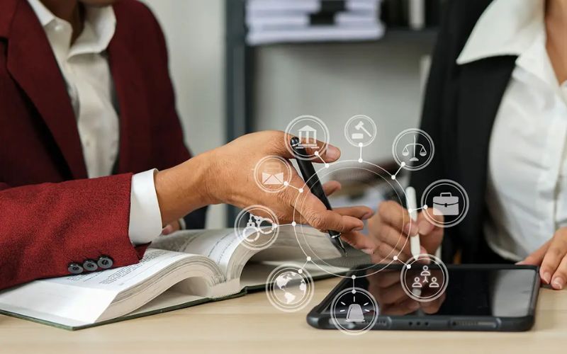 Giao diện trang pháp lý và quy định hoạt động