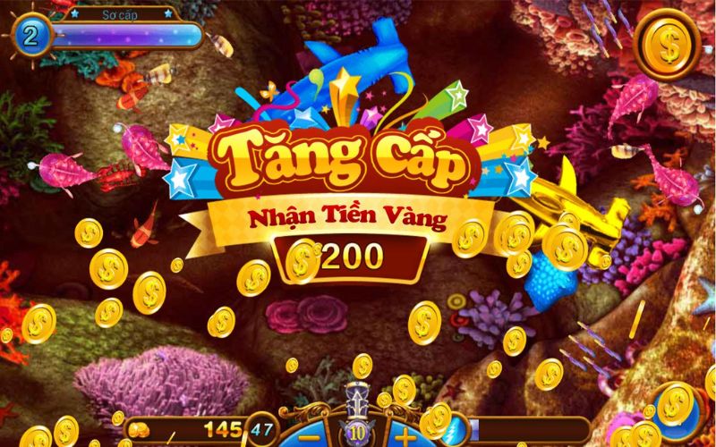 Người chơi săn boss trong game Vua bắn cá